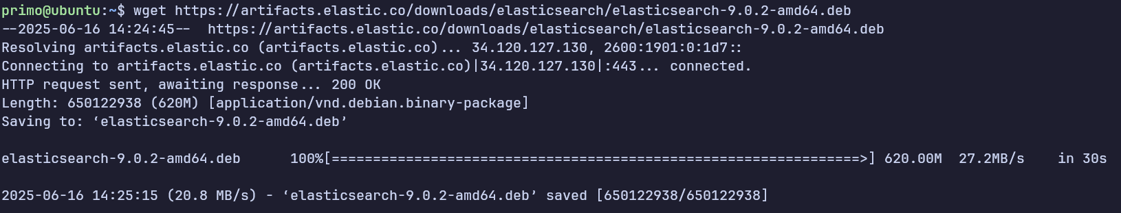 Download Elasticsearch Package