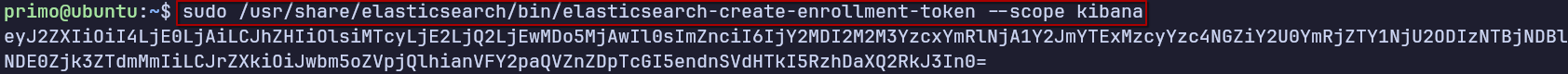 Generate elasticsearch enrollment token