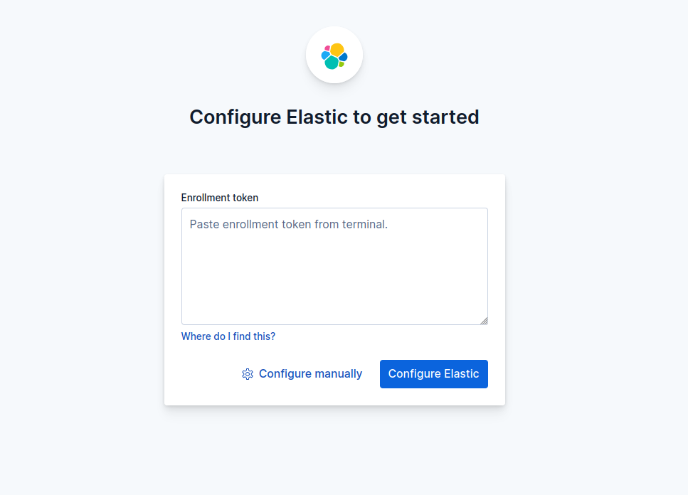 Kibana Ask for enrollment token