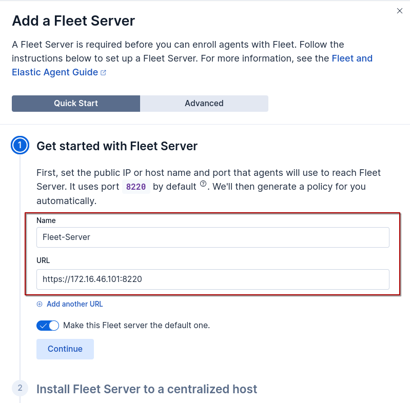 Fleet Server Configuration