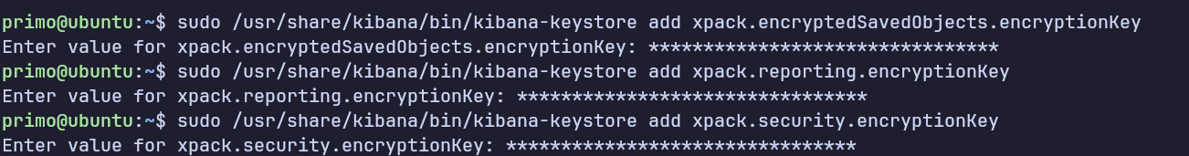 Adding keys to kibana