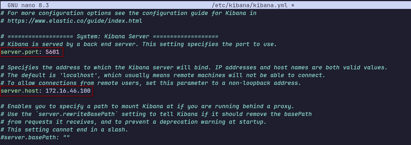 Kibana Config