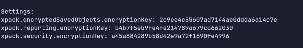 Kibana keys