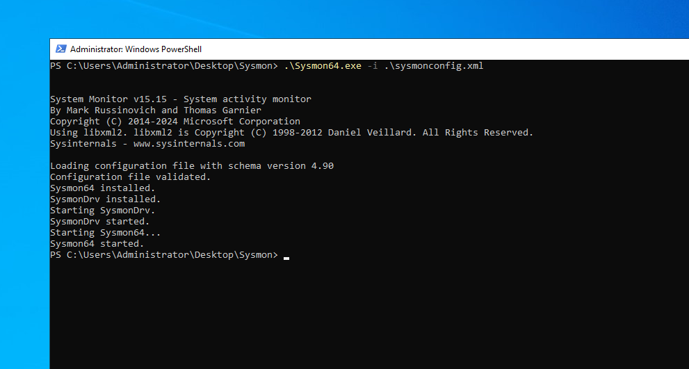 Sysmon is Insalled