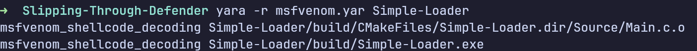 detecting msfvenom shellcode with yara